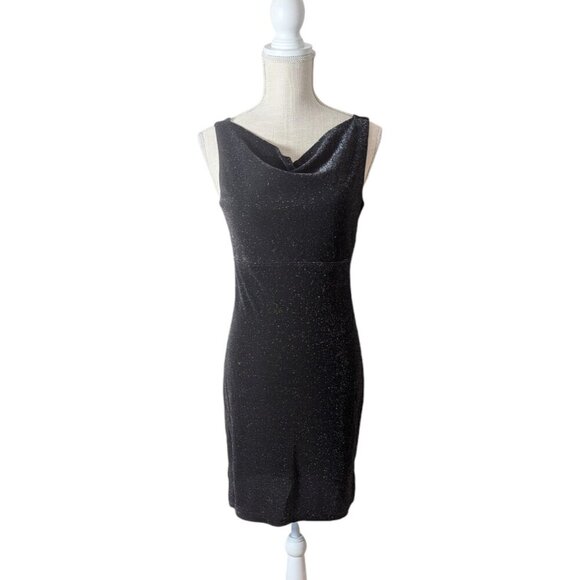 Cleo Petites Metallic Knit Sparkle Dress - Picture 1 of 5